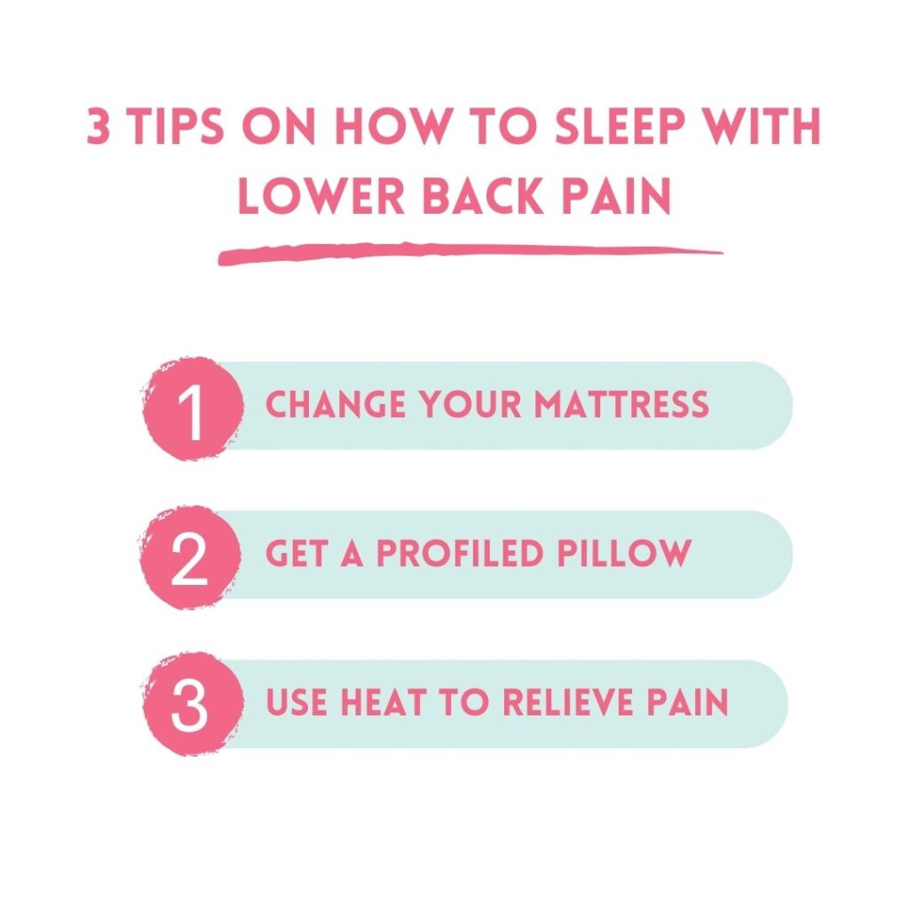 3 Tips On How To Sleep With Lower Back Pain