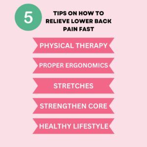 5 Tips On How To Relieve Lower Back Pain Fast